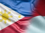 Foto: Kolase bendera Filipina dan Indonesia. (Dokumentasi Freepik)