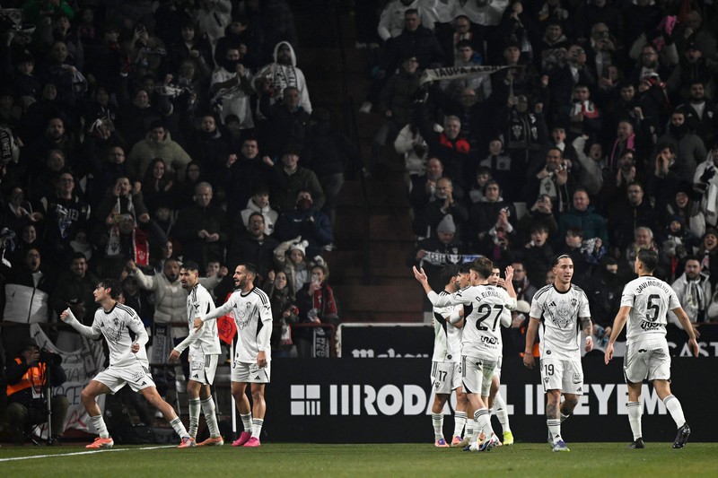 Laga Albacete melawan Real Madrid dalam Copa Del Rey di Estadio Carlos Belmonte, Albacete, Rabu (14/1/2026). (REUTERS/Pablo Morano)