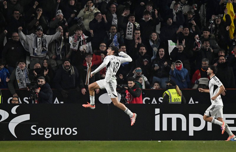 Laga Albacete melawan Real Madrid dalam Copa Del Rey di Estadio Carlos Belmonte, Albacete, Rabu (14/1/2026). (REUTERS/Pablo Morano)