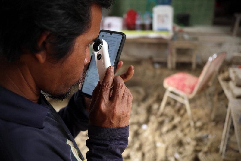 Pembangunan hunian sementara (huntara) di Desa Simarpinggan, Kecamatan Angkola Selatan, Kabupaten Tapanuli Selatan, Provinsi Sumatra Utara. (Dok. BNPB)