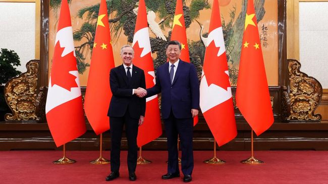 PM Kanada Temui XI Jinping di Beijing China, Bahas Pertanian-Energi