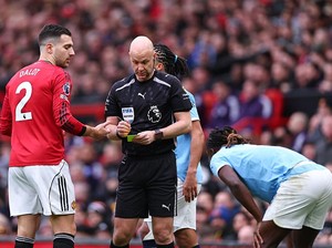 MU Vs Man City: Dalot Kok Gak Dikartu Merah?