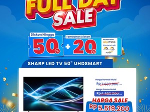 Smart TV 50 Diskon Besar-besaran di Transmart Full Day Sale