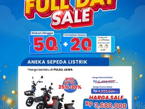 Ragam Sepeda Listrik Diskon Jutaan di Transmart Full Day Sale