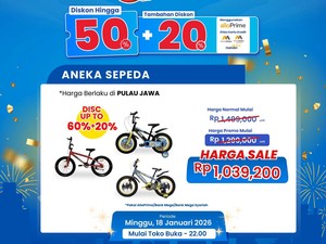 Aneka Sepeda Anak Rp 1 Jutaan di Transmart Full Day Sale