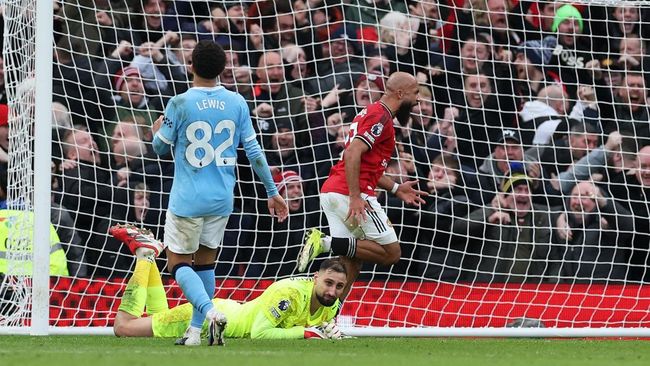 Cuplikan Momen Gol 'Setan Merah' di Derby Manchester