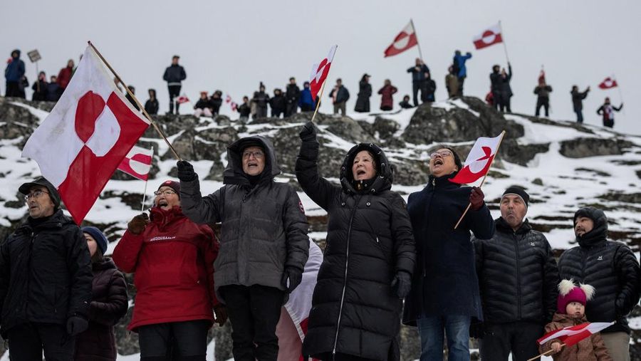People attend a protest against U.S. President Donald Trump’s demand that the Arctic island be ceded to the U.S., calling for it to be allowed to determine its own future, in Nuuk, Greenland, January 17, 2026. REUTERS/Marko Djurica