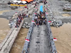 Pemulihan Akses di Aceh Terus Dikebut,  7 Jembatan-28 Titik Longsor Dibangun