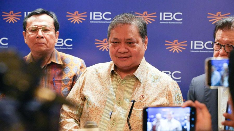 Menteri Koordinator Bidang Perekonomian Airlangga Hartarto dalam forum IBC Business Outlook 2026 yang diselenggarakan oleh Indonesian Business Council (IBC), di Jakarta, Rabu (14/1/2026). (Dok. Humas Ekon)