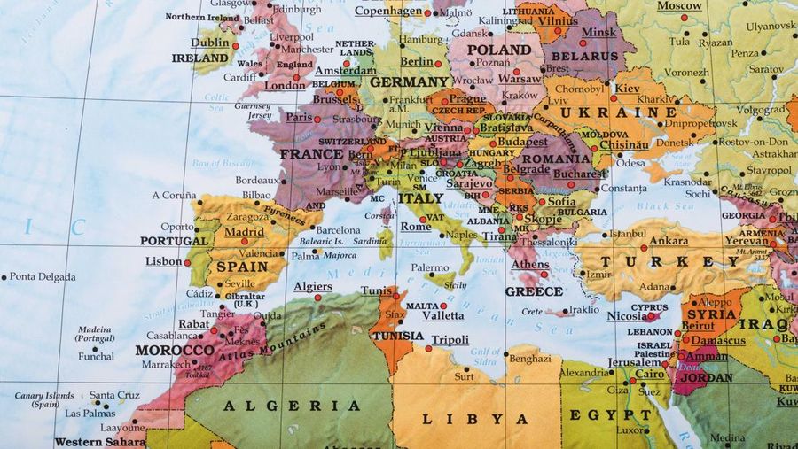 Peta Eropa Timur. (Dok. Freepik/MICHAELA ZOLAKOVA)