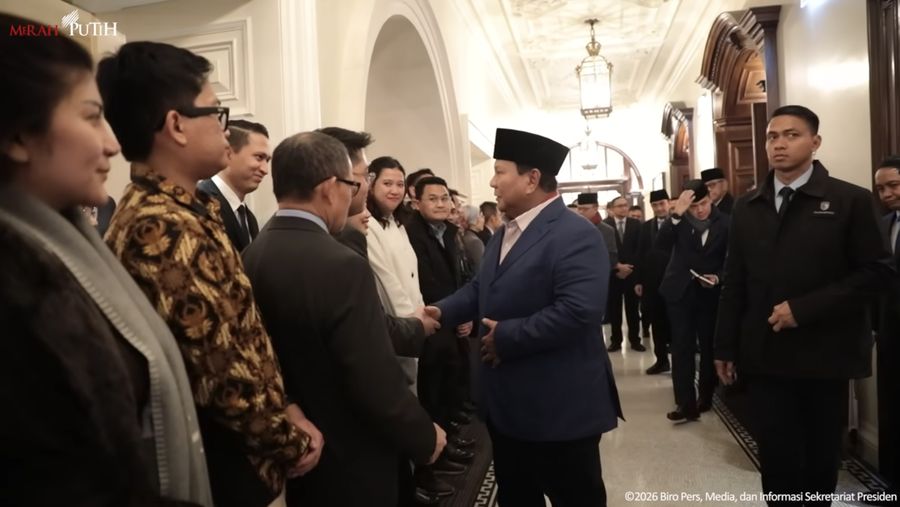 Presiden Prabowo Tiba di London, Inggris, 18 Januari 2026. (Tangkapan Layar Youtube)
