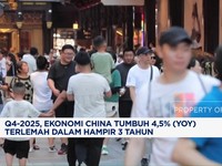 Video: Q4-2025, Ekonomi China Tumbuh 4,5%, Terlemah Hampir 3 Tahun