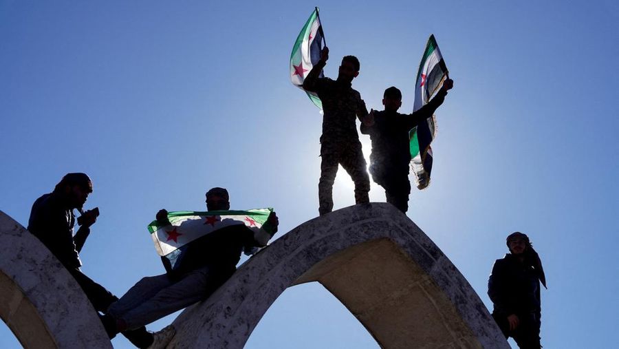 A drone view shows damage at the Conoco gas plant, after it came under the control of the Syrian government following the withdrawal of the U.S.-backed Syrian Democratic Forces (SDF), in the countryside of Deir al-Zor, Syria, January 19, 2026. REUTERS/Khalil Ashawi     TPX IMAGES OF THE DAY