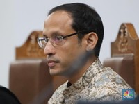 Foto: Mantan Menteri Pendidikan, Kebudayaan, Riset, dan Teknologi Nadiem Anwar Makarim. (CNBC Indonesia/Faisal Rahman)