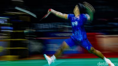 Potret Anthony Ginting Lolos ke 32 Besar Indonesia Masters 2026