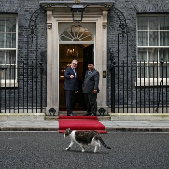 Momen Prabowo Sambangi 10 Downing Street, Temui PM Inggris