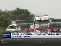 Minibus Jemputan Sekolah Tabrakan Dengan Truk, 13 Anak Tewas
