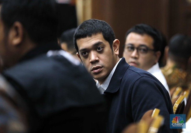 Mantan Direktur Utama PT Pertamina Nicke Widyawati menjadi saksi dalam sidang kasus korupsi tata kelola minyak mentah dan produk kilang di Pengadilan Tindak Pidana Korupsi (Tipikor) Jakarta, Selasa (20/1/2026). (CNBC Indonesia/Tri Susilo)