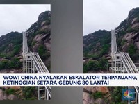 Video: China Nyalakan Eskalator Terpanjang