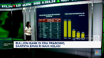 Video: Bullion Bank di Era Prabowo, Saatnya Emas RI Naik Kelas!