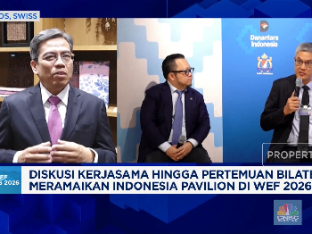 Kerjasama-Pertemuan Bilateral Meramaikan Indonesia Pavilion di WEF 202