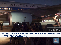 Pesawat Gangguan Teknis Saat Menuju Davos, Trump Balik ke AS