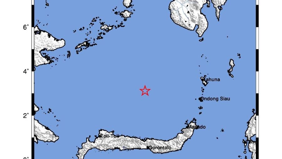 Gempa Bumi Tektonik M5,2 di Laut Sulawesi, tidak berpotensi Tsunami, Rabu, 21/1. (dok BMKG)