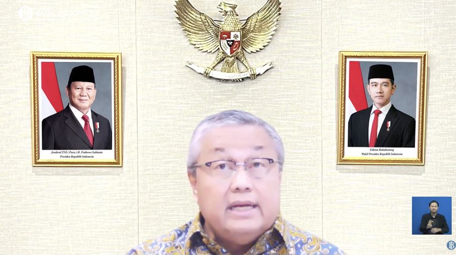 Gubernur BI, Perry Warjiyo dalam Pengumuman Hasil Rapat Dewan Gubernur Bulanan Bulan Januari 2026 dengan Cakupan Triwulanan. (Tangkapan Layar Youtube Bank Indonesia)