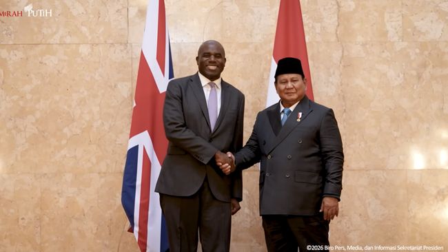 Prabowo Jumpa Wakil PM Inggris David Lammy, Bahas Investasi Pengusaha