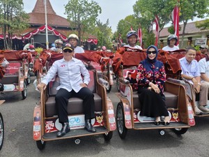 200 Becak Listrik Bantuan Presiden Prabowo Dibagikan di Sidoarjo
