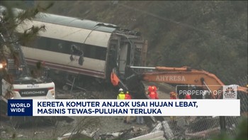 Video: Kereta Komuter Anjlok di Spanyol, Masinis Tewas