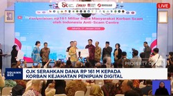 Video: OJK Serahkan Rp161 M kepada Korban Kejahatan Penipuan Digital