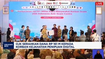 Video: OJK Serahkan Rp161 M kepada Korban Kejahatan Penipuan Digital