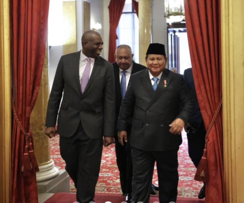Presiden menghadiri forum bisnis dan investasi yang dipimpin oleh Wakil Perdana Menteri Inggris, David Lammy, bersama delegasi pengusaha dari Inggris dan Indonesia dalam rangka lawatan kenegaraan di Inggris. (Instagram/Prabowo)