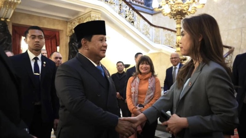 Presiden menghadiri forum bisnis dan investasi yang dipimpin oleh Wakil Perdana Menteri Inggris, David Lammy, bersama delegasi pengusaha dari Inggris dan Indonesia dalam rangka lawatan kenegaraan di Inggris. (Instagram/Prabowo)