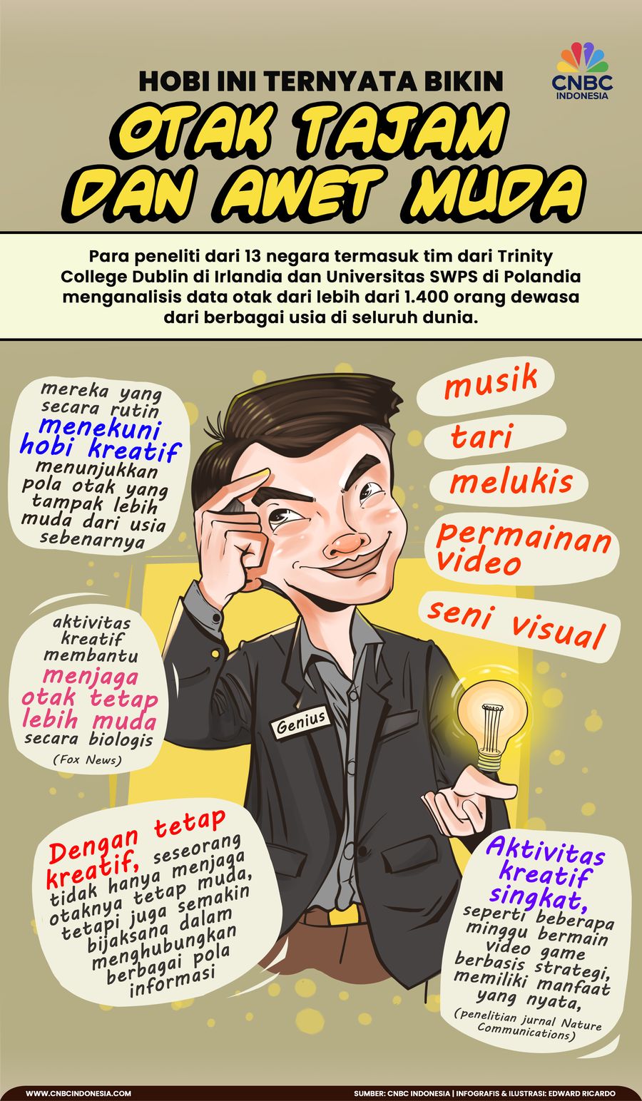 Hobi ini Ternyata Bisa Jadikan Otak Jenius