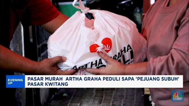 Pasar Murah Artha Graha Peduli Sapa 'Pejuang Subuh' Pasar Kwitang