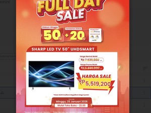 Smart TV 50 Diskon Jutaan Rupiah di Transmart Full Day Sale