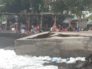 Panggung Budaya Giri Emas Rusak Diterjang Gelombang, Kerugian Rp 200 Juta