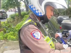 Blak-blakan Polantas di Surabaya Usai Diviralkan Tak Adil Tilang Pemotor