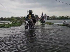 Update Banjir Bengawan Jero Lamongan: Tinggi Muka Air Kian Surut