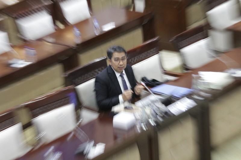 Komisi XI DPR RI melakukan uji kelayakan dan kepatutan alias fit and proper test terhadap Dicky Kartikoyono sebagai calon Deputi Gubernur Bank Indonesia, Jakartad, Senin (26/1/2026). (CNBC Indonesia/Muhammad Sabki)