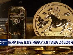 Video: Harga Emas Terus "Ngegas", Tembus USD 5.000 Per Troy Ons