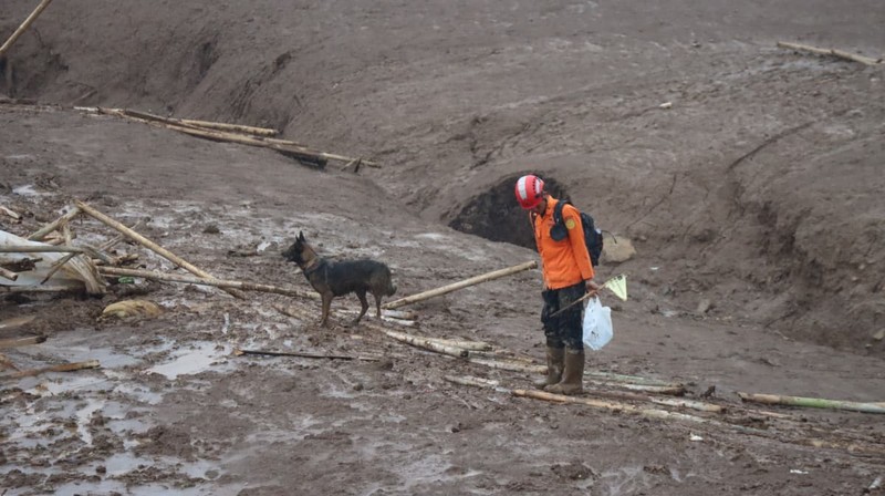 Tim SAR Gabungan Melakukan Operasi Pencarian dan pertolongan korban longsor di Desa Pasirlangu, Kabupaten Bandung Barat, Jawa Barat. Senin (26/1/2026). (BNPB)