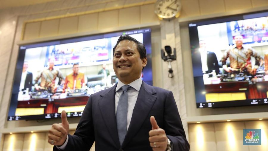 Komisi XI DPR RI melakukan uji kelayakan dan kepatutan alias fit and proper test terhadap Thomas Djiwandono sebagai calon Deputi Gubernur Bank Indonesia, Jakarta, Senin (26/1/2026). (CNBC Indonesia/Muhammad Sabki)