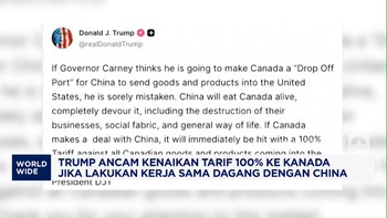 Video: Trump Ancam Kenaikan Tarif 100% ke Kanada