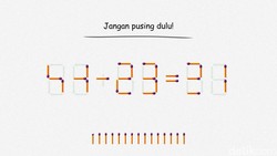 Teka-teki Pindahkan Korek Ini Gampang-gampang Susah! Bisa Jawab Cepat?