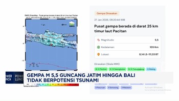 Video: Gempa M 5,5 Guncang Jatim Hingga Bali Tidak Berpotensi Tsunami