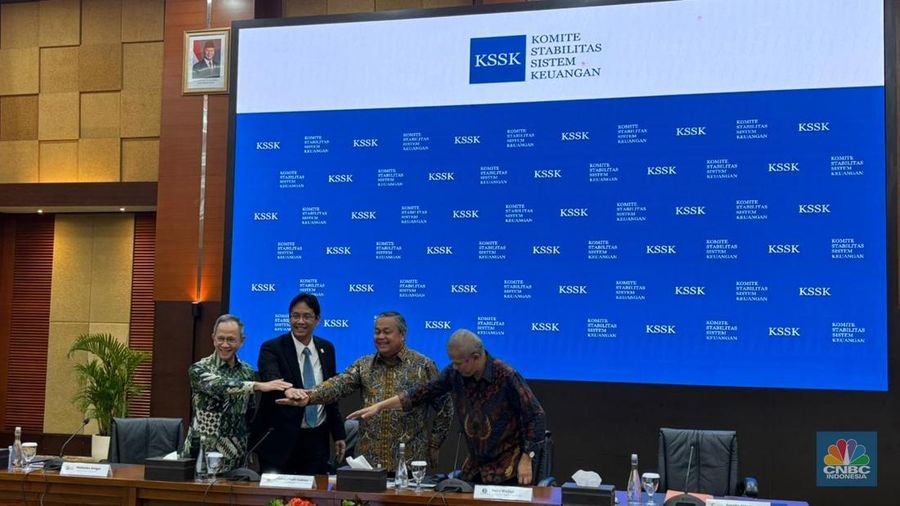 Rapat Komite Stabilitas Sistem Keuangan (KSSK)di Jakarta, Selasa (27/1/2026). (CNBC Indonesia/Zahwa Madjid)