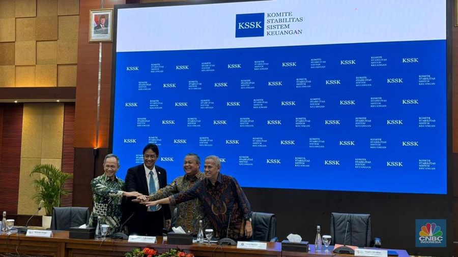 Rapat Komite Stabilitas Sistem Keuangan (KSSK)di Jakarta, Selasa (27/1/2026). (CNBC Indonesia/Zahwa Madjid)